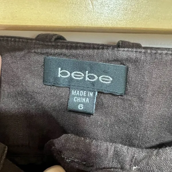Bebe brown linen shorts - Image 5