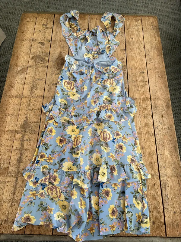 ASTR The Label Lysette Floral Ruffle Cutout Maxi Dress - Image 7