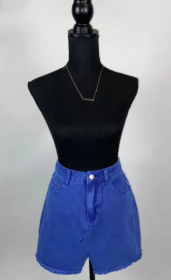 Gianni Bini Denim mini Skirt blue Medium - Image 2