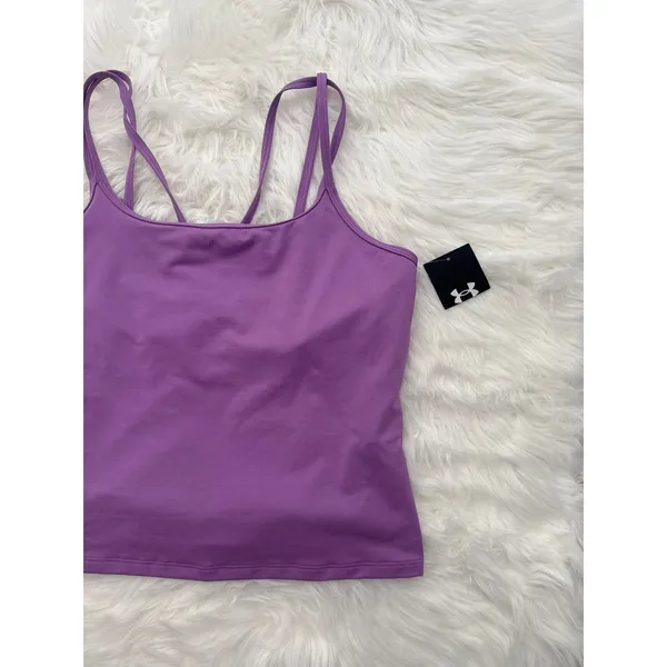 Under Armour Motion Strappy Tank Top Purple Size Large - Image 3