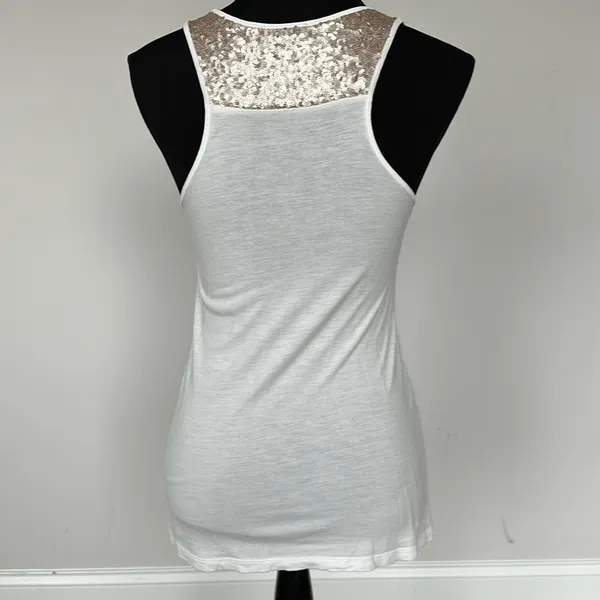 Old Navy Tank Top‎ with Sequin Detail Sz SM - Image 4