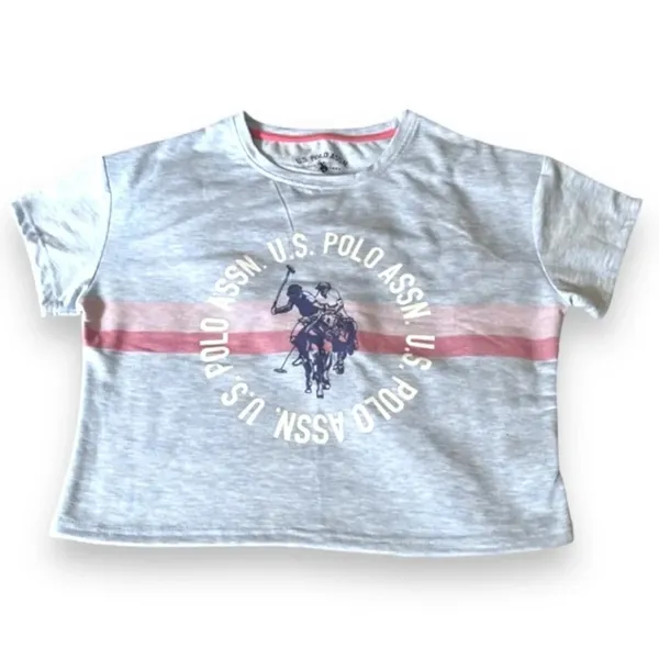 U.S. POLO ASSN. Women's Short Sleeve Sleep Top And Jogger Pant Set Medium | NWOT - Image 7