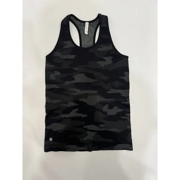 Athleta Speedlight Camo Tank Top Black Camo Women’s Activewear Size Small‎ - Image 2