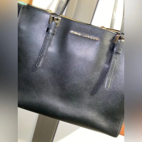 Marc Jacobs Black Leather Tote - Image 3