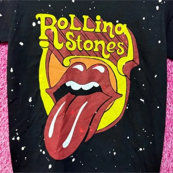 The Rolling Stones Hot Lips Rock Splatter Dye Small - Image 2