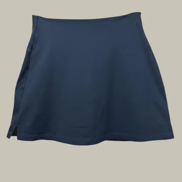 Girlfriend Collective Skort Tennis Skirt Women Medium Midnight Blue Side Slits‎ - Image 2