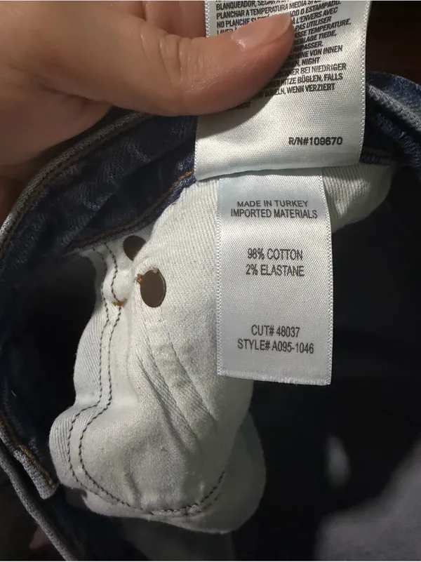 AGOLDE “Pinch Waist” high kick crop summer medium wash denim straight jeans $259 - Image 9