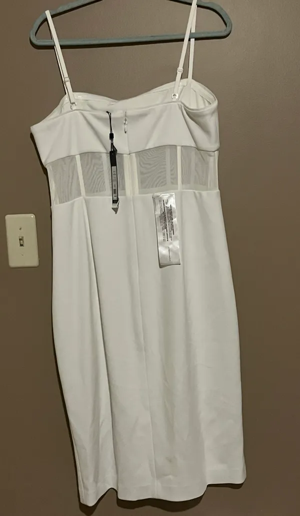 Womens Scuba Mini Sheath Dress - Image 6