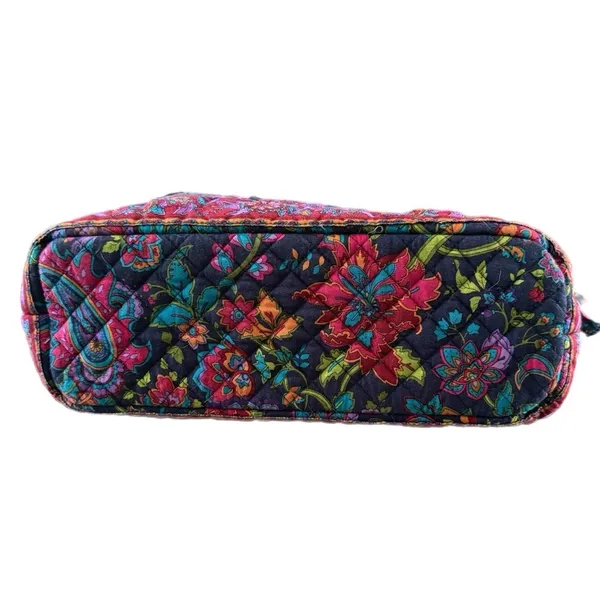 Stephanie Dawn Shoulder Bag Zippered Tote Plum Floral Purse Preppy Boho 14x8x4” - Image 10