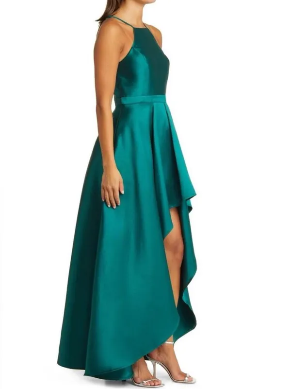 Lulus Broadway Show Satin High-Low Maxi Dress - Image 3