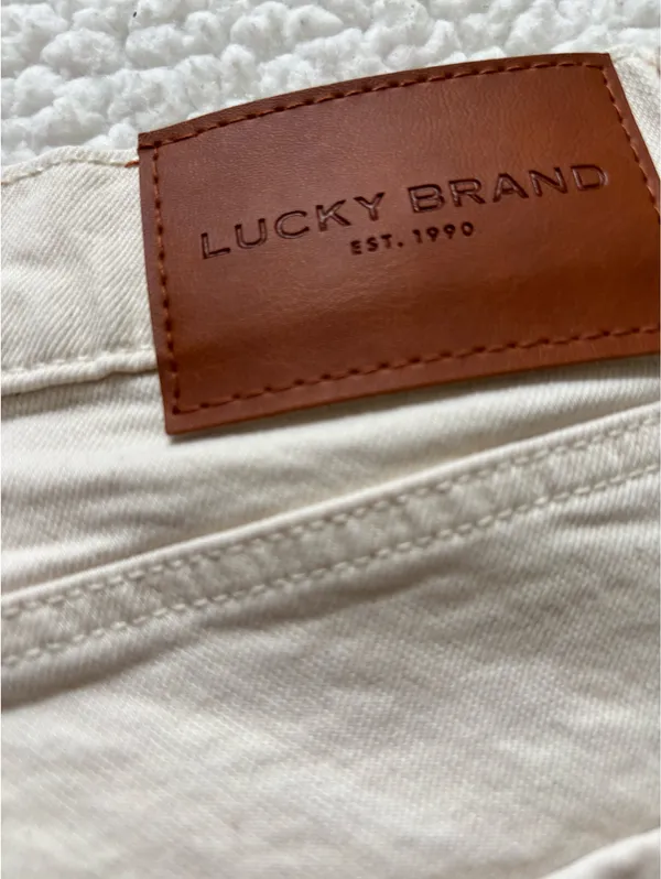 Lucky Brand Off-white athletic slim Denim Jeans Size 34x32 #coastalgrandma #denim - Image 6