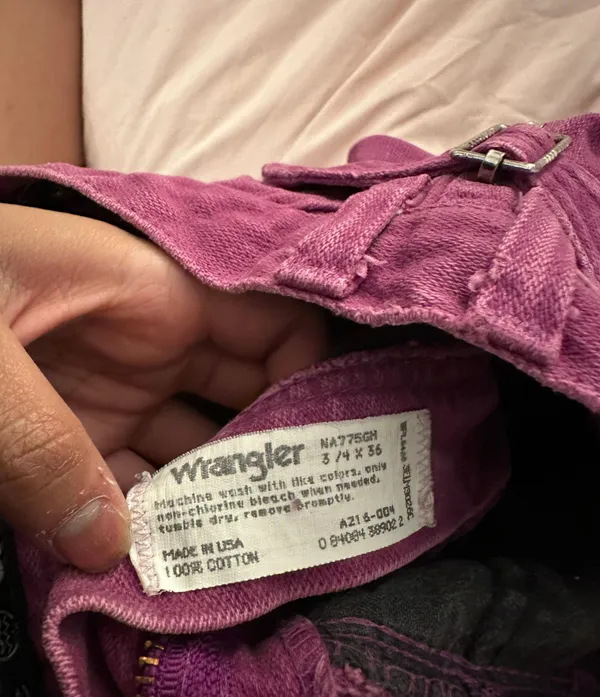 Wrangler silver lake vintage purple jeans - Image 3