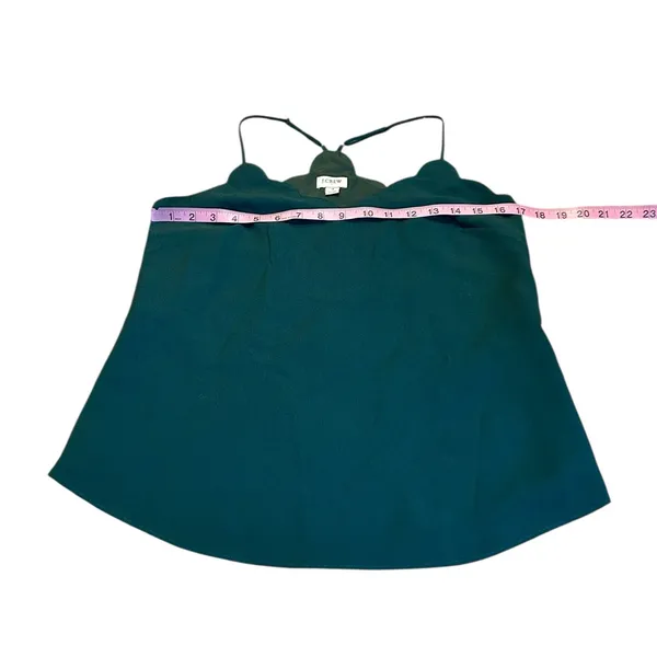 J. CREW green scallop camisole tank - Image 3