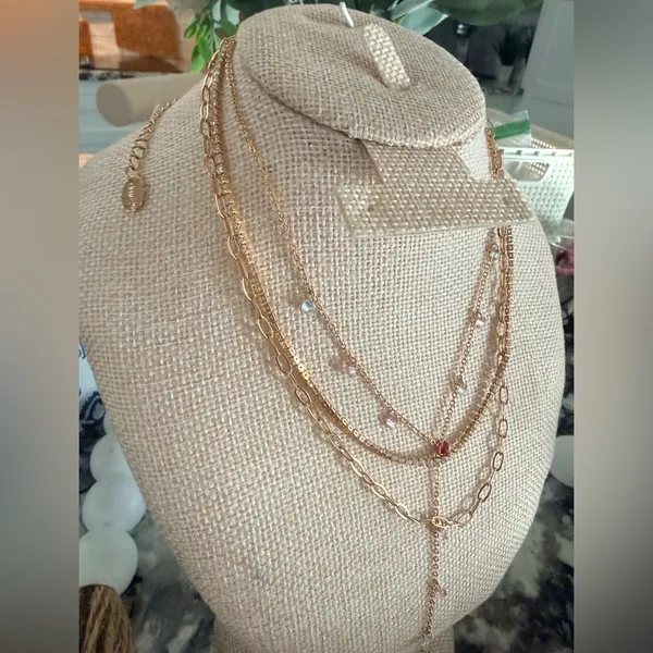 Layered Necklace Set Gold - Image 2