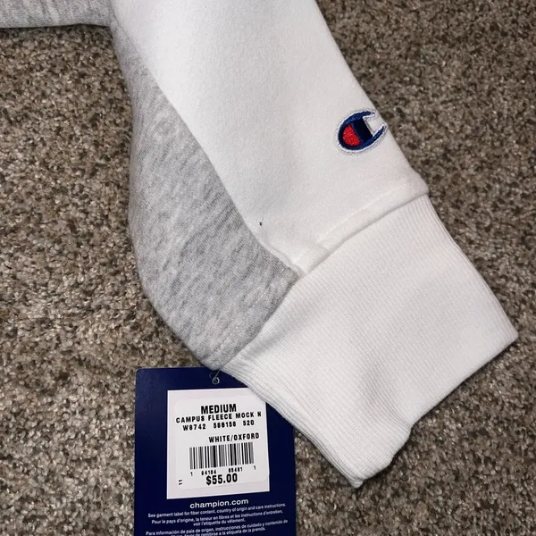 Champion White, Gray, and Black Sweatshirt - Image 3