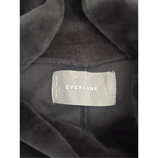 Everlane Black The‎ Velour Mock Neck Long Sleeve Mini Dress - Image 6