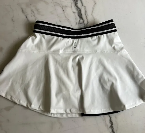 Free People Movement Round Robin Black White Colorblock Skort - Image 10