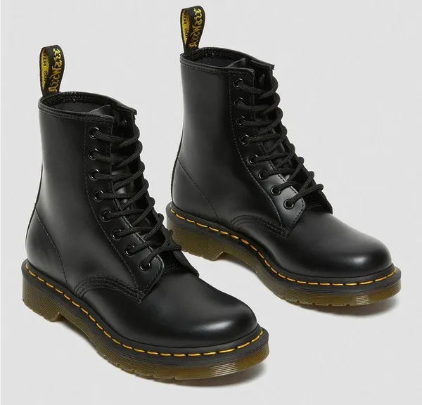 Dr. Martens 1460 Smooth Leather Lace Up Boots Size 6 - Image 2