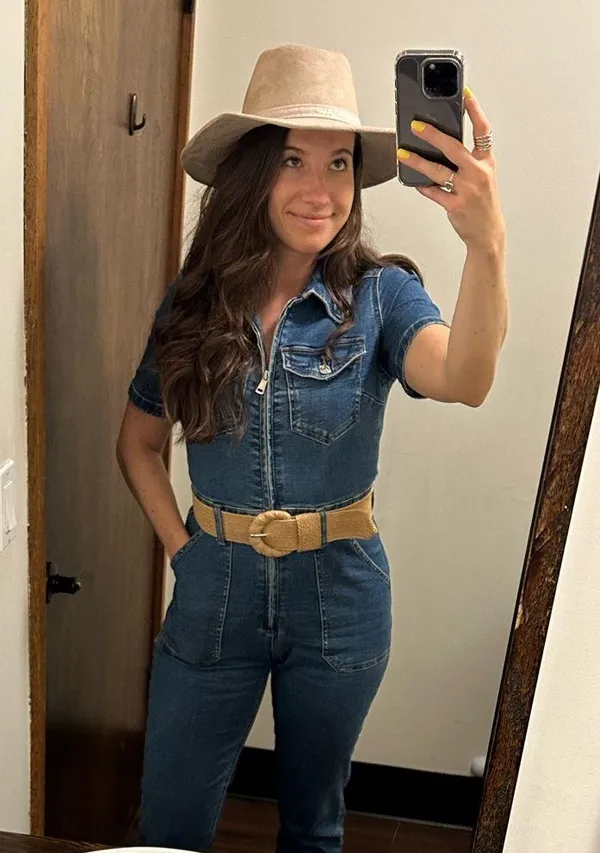 Denim Stradivarius jumpsuit - Image 3