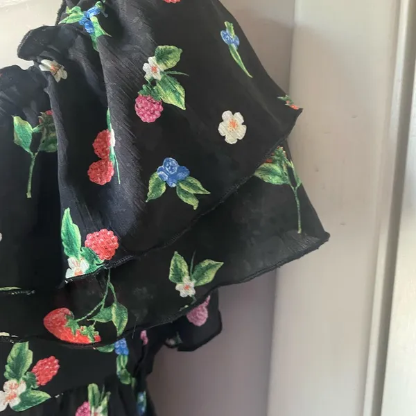 Zara Floral‎ Crop Top Size Small - Image 3