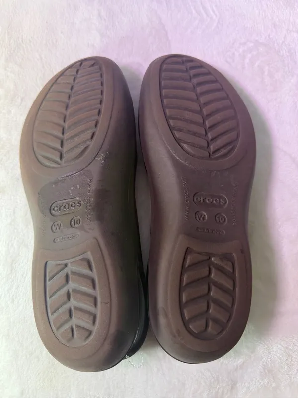 CROCS Women’s Dark Brown Slingback Ballet Flats - Image 6