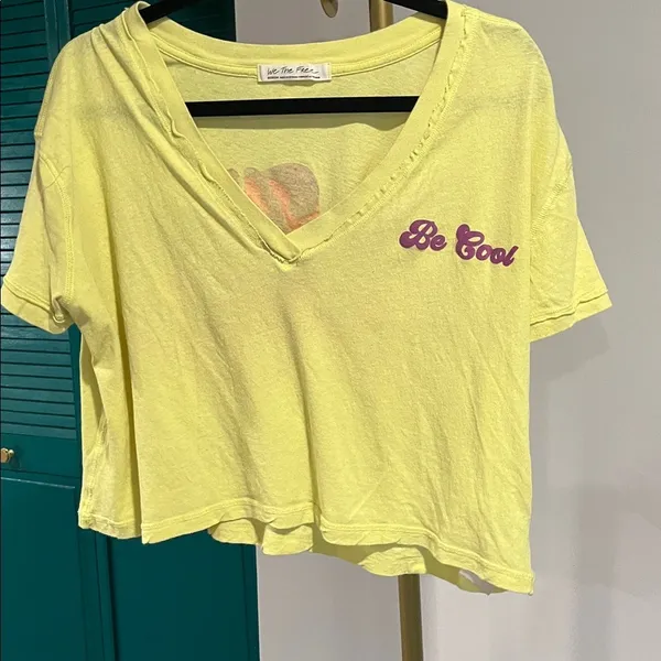 We The Free Yellow 'Be Kind' Short Sleeve Tee - Image 5