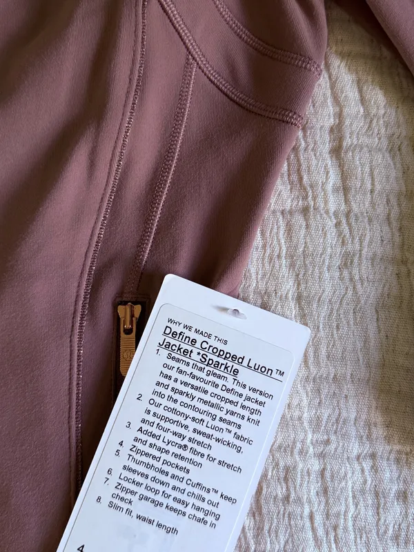 Lululemon define cropped luon jacket  *Sparkle - Image 4