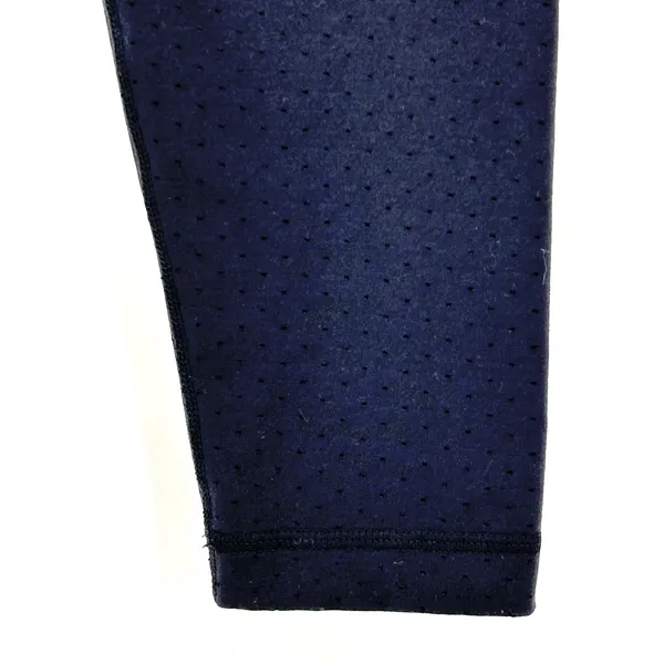 Lululemon Leggings Womens 8 Wunder Under Shine Dot Roll Down Limited Edition Blk - Image 8