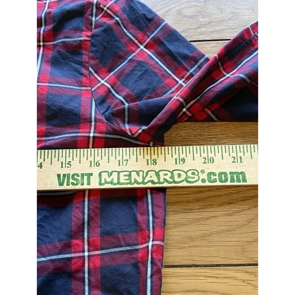 Brooks Brothers Red Fleece Button-down Shirt Women's Size 4 Red Plaid Ruffle‎ - Image 6