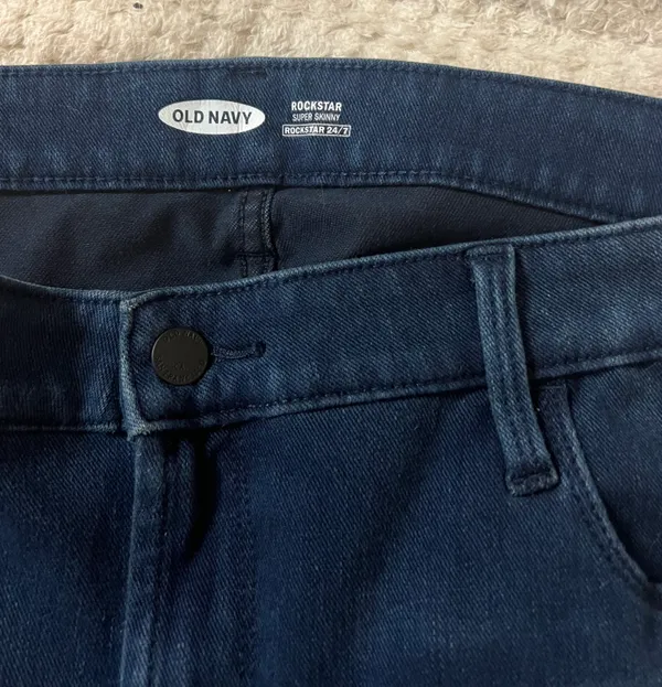 Rockstar Skinny Size 16 Petite Short True Blue Skinny Jeans - Image 3