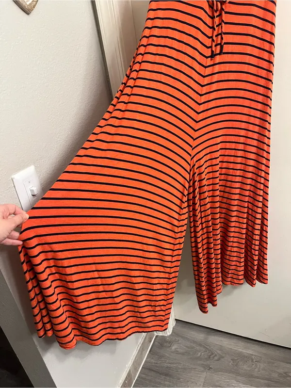 Anthropologie Lissa Striped Wide Leg Jumpsuit Size Small - Image 4
