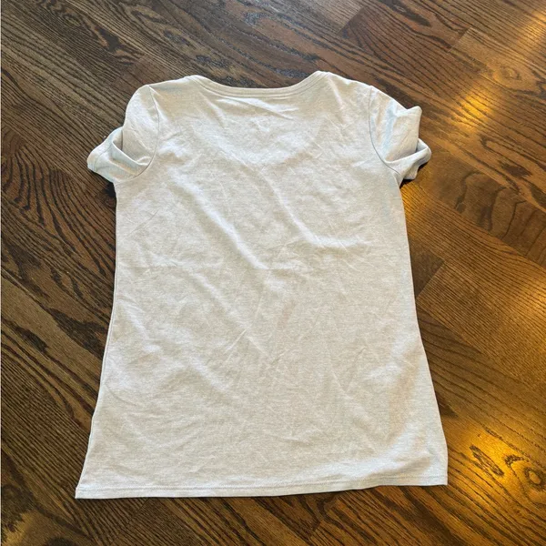 Nike Women's Light Blue  Short Sleeve Tee - Image 4