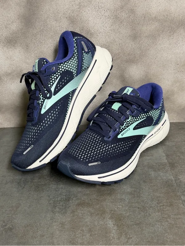 Brooks Ghost 14 Women's Navy Blue Running Shoes 1203561B446 Size 8.5B - Image 14