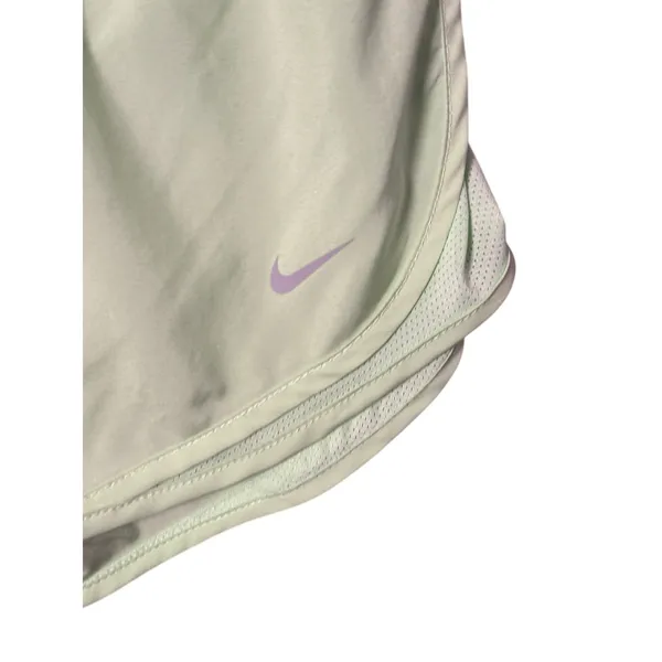 Nike Womens Running Shorts Large Mint Green Dri-FIT Mesh Athletic Athleisure - Image 2