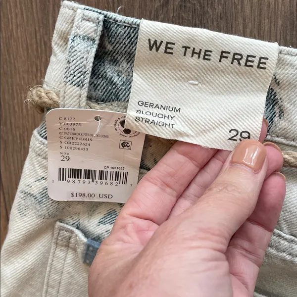 Free People Geranium Slouchy Straight Jeans- 29 - Image 8