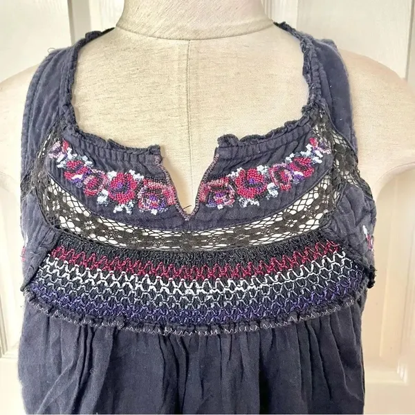 Free People embroidered beaded tank top - Image 4