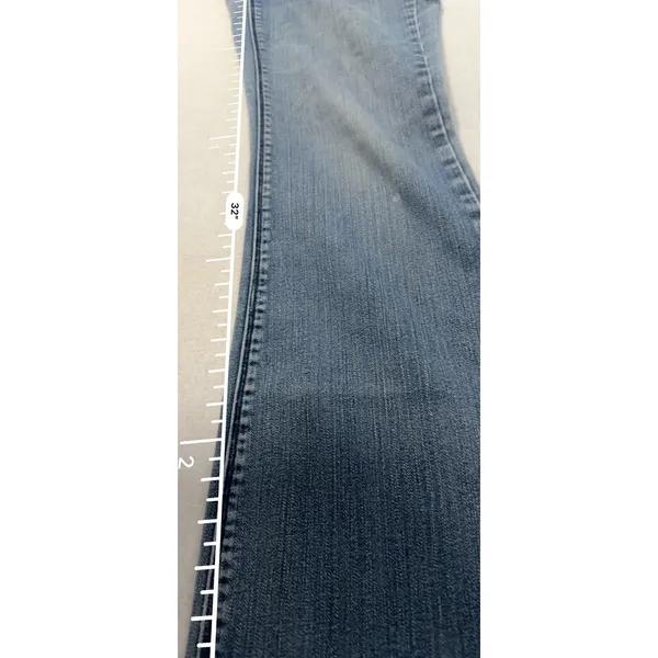 White House Black Market Noir Bootcut Jeans 8R Medium Wash Braided Embroidery - Image 7