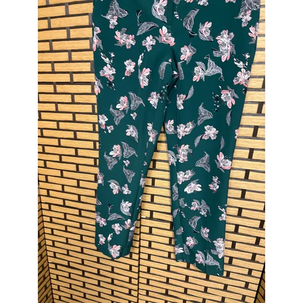 Eliane Rose Green‎ Floral Dress Pants Size 10 - Image 6