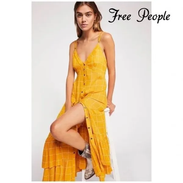 ✨Free Peo­ple Check Me Out Maxi Slip Sz XS Dress✨ - Image 2