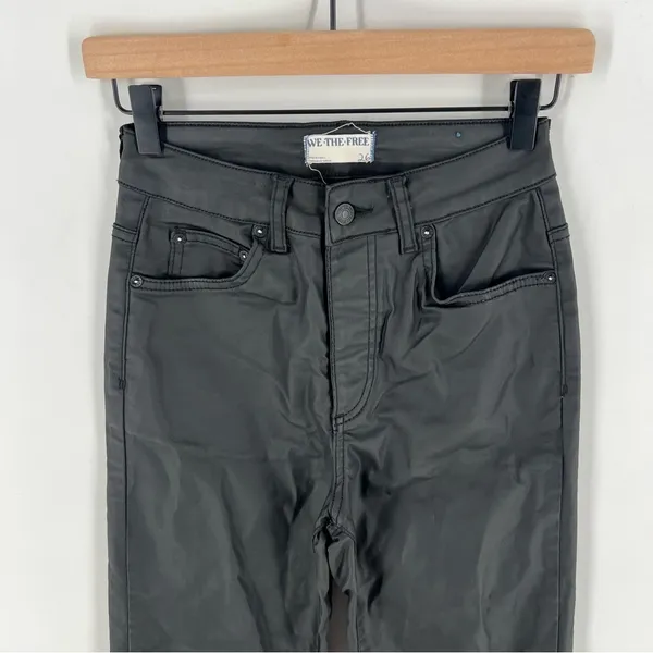 We The Free The Pacifica High Rise Slim Straight‎ Leg Faux Leather Pant - Image 2
