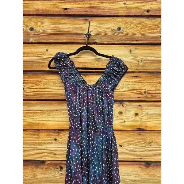 NWT Tiare Hawaii Blue Ruffle Hem Maxi Dress Size S M L XL - Image 7