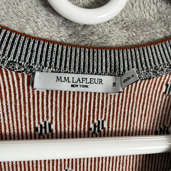 MM Lafleur The Tyler Pullover Sprinkle Knit Crew Neck‎ Sweater Size Medium - Image 5