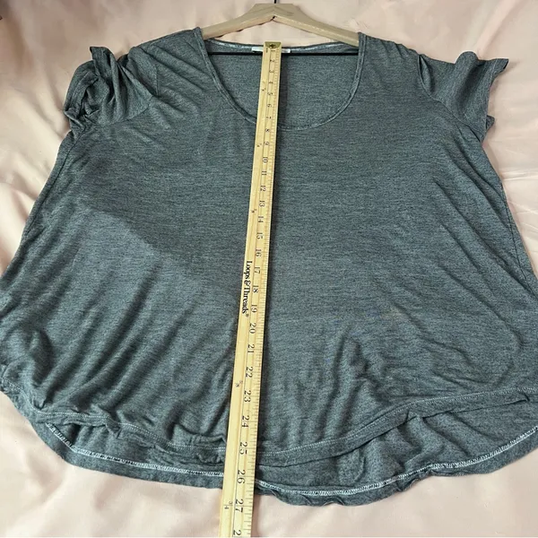 Wilfred Free Thin Stripes Gray Scoop Neck Relaxed Fit Short Sleeve Tee Size‎ L - Image 12