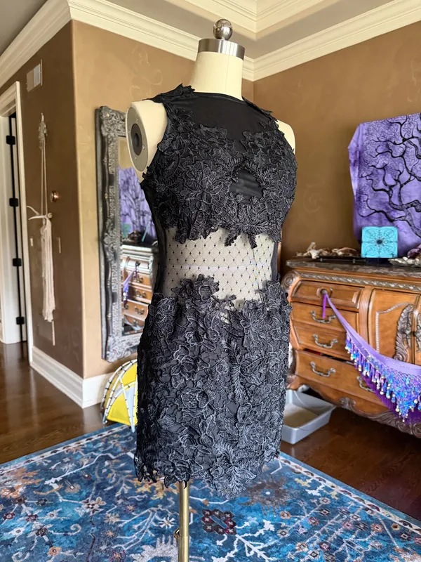 Lace Dress Black Size M - Image 2