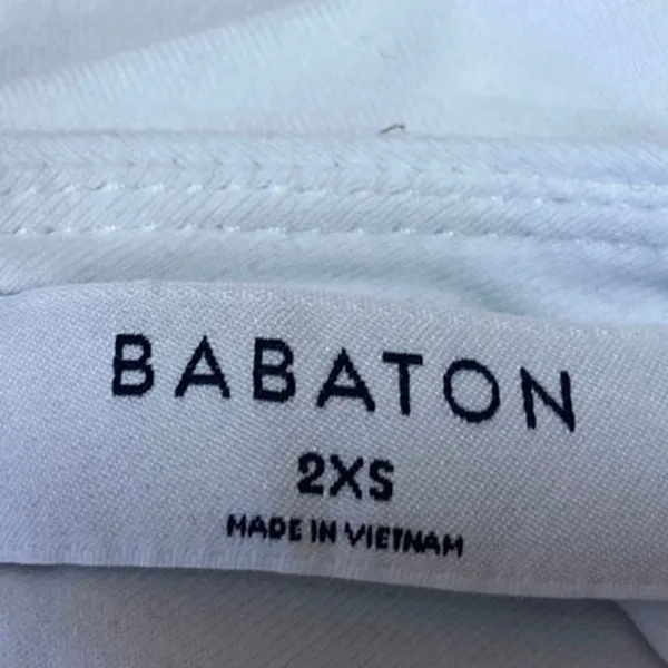 Aritzia Babaton White Sleeveless Open Back Thong Cami Tank Bodysuit Top Size 2XS - Image 3