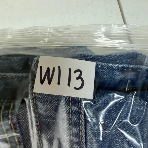 Flamingo XL 36 Ripped Raw Hem Mid Rise Straight Leg Cropped Jeans Boho Relaxed - Image 15