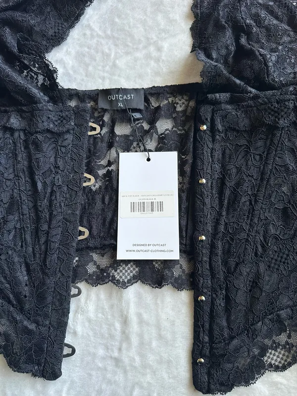 Outcast Clothing Brea Top Black - Image 7