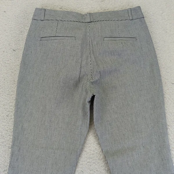 Banana Republic Sloan Striped Ankle Pants Women‎ Size 6 Cotton Stretch Preppy - Image 5