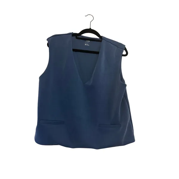 A New Day Women's XL Sleeveless Vest Top &‎ Midi Skirt Set Blue - Image 4