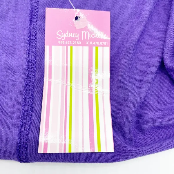 NEW Daftbird Womens XS‎ Sleeveless Cardigan Violet Purple Pockets Jersey Minimal - Image 10